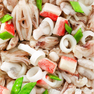 مزيج المأكولات البحرية المجمدة مع Squid Shrimp Surimi